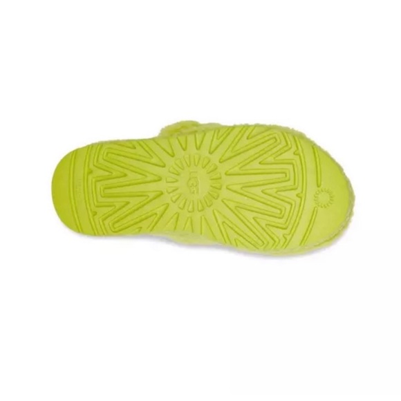 NEW UGG Oh Fluffita Key Lime Slingback Sandals Women’s Size 9 - Picture 3 of 9